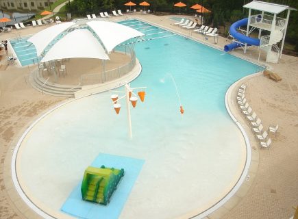 Commercial Freeform Swimming Pool with Lap Pool