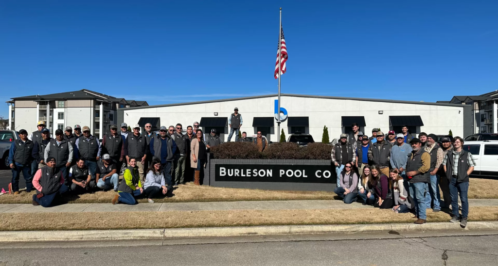photo of the burleson pool company team